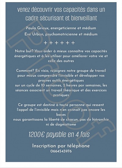 Au-delà du miroir, la voie de l’invisible, session 2025